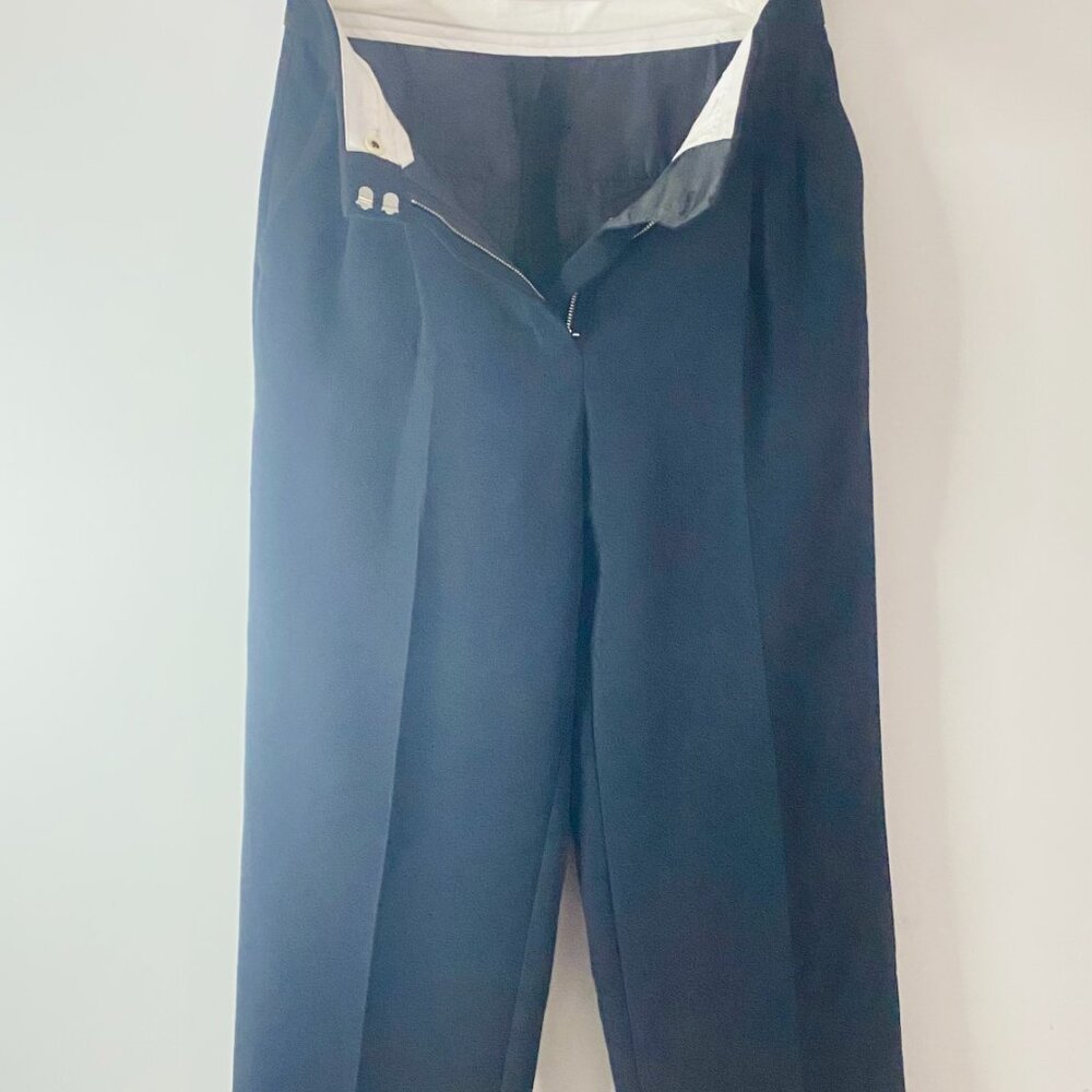 Wilfred Pleated Trousers — Tailored Poise in Deep Charcoal (Size 6) - Picture 6 of 13